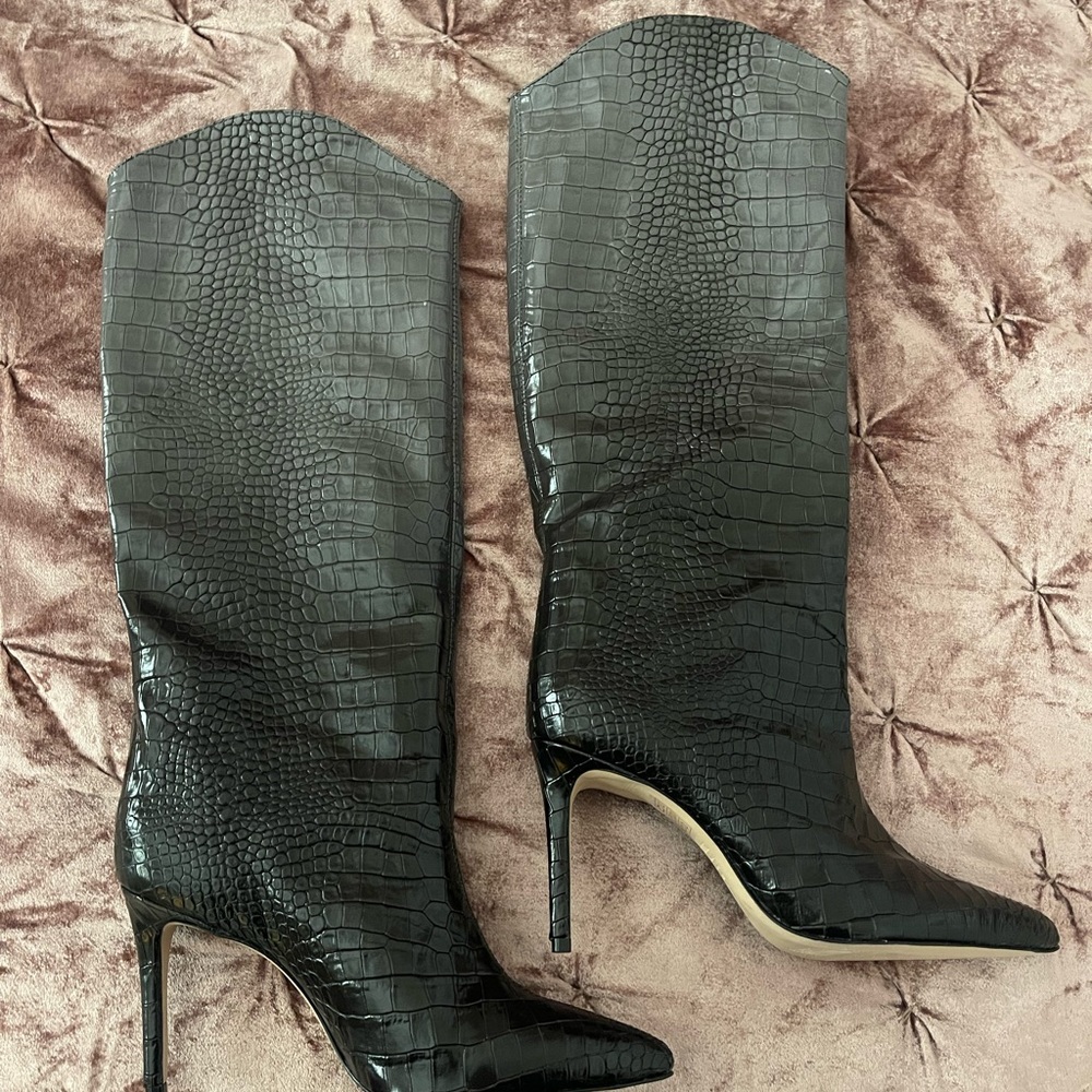 Shutz Maryana Casual Leather Boot, 8.5, Black